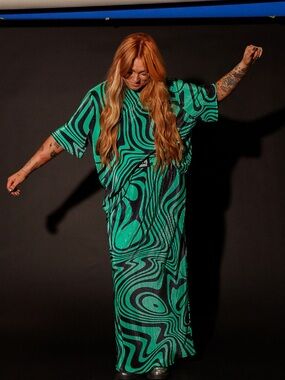 Burnt Toast / Emy Ave - Neptune Swirl Plisse 2pc. Skirt Set